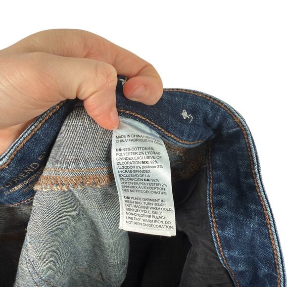 Chicos So Slimming Girlfriend Slim Leg Ankle Jeans Floral Beaded Women 1.5 US 10 - Picture 5 of 7